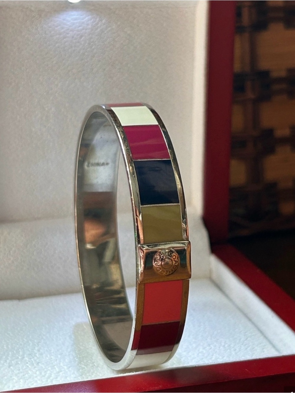 EUC Coach 65th ANNIVERSARY Legacy Enamel Bangle Bracelet - 💖